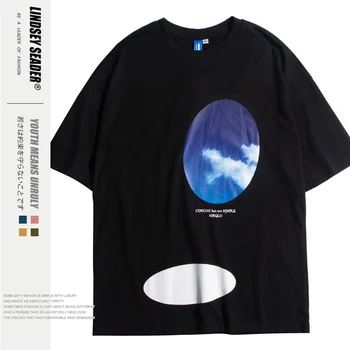 

Lindsey Seader 2020 New Kanye West Style Men T-shirt 100% Cotton T-shirt Letter Printing Man Summer T-shirt Casual Loose Fashion