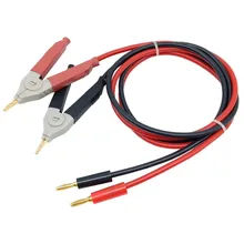 

100cm 50/30 Cm 14AWG Double End Test Lead Wire Electrical Voltage 4mm Banana Plug TO LCR Alligator Clip Crocodile Multimeter DIY