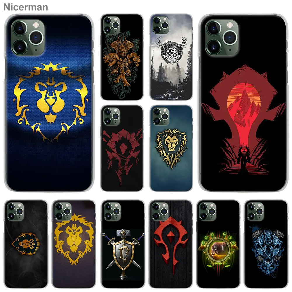 World of Warcrafts чехлы для телефонов Apple iPhone 11 Pro Max X XR XS MAX 7 8 6 6s Plus 5 5S жесткий чехол