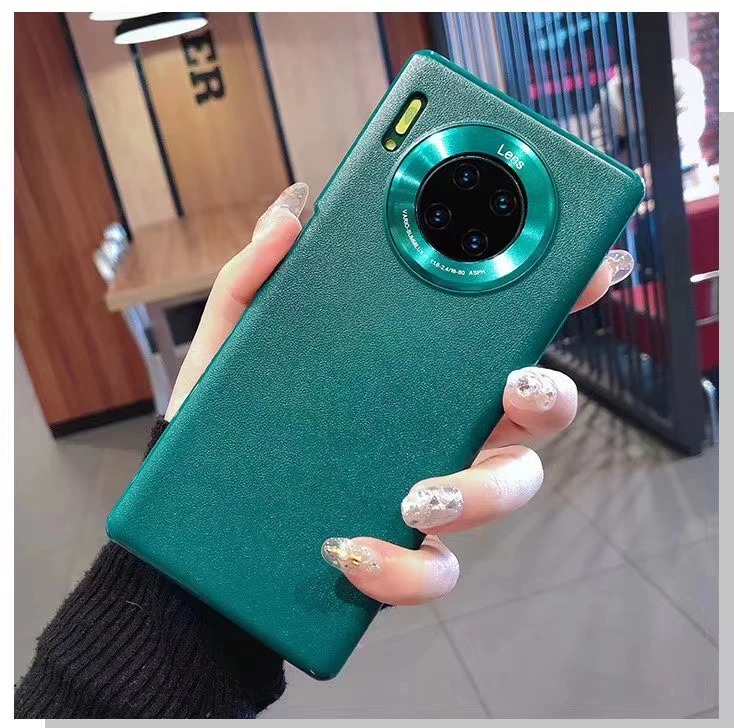 Тонкий чехол для huawei mate 30 Pro 5G, жесткая задняя крышка, металлическая защита для камеры, Модный цвет, оранжевый/фиолетовый/синий/черный