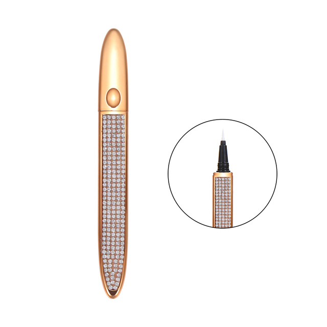 2 In 1 Magic Lash Liner Glue Pen Non Magnetic No Glue Liquid Eyeliner Waterproof Long Lasting Fast Dry Eye Makeup