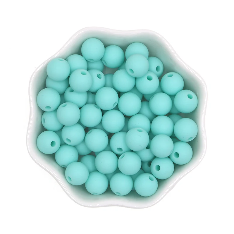 NO.16 cyan Kovict круглые силиконовые Бусы 9 мм перле силиконовые бусины для прорезывания зубов для изготовления ювелирных изделий детские товары DIY силиконовые коралловые бусины - Цвет: NO.16 cyan