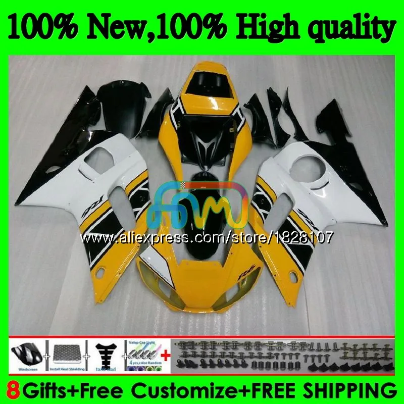 Средства ухода за кожей для YAMAHA YZF R6 R 6 600 YZF600 YZFR6 98 99 00 01 желтый белый 02 50BS. 13 YZF-600 YZF-R6 1998 1999 2000 2001 2002 обтекатель
