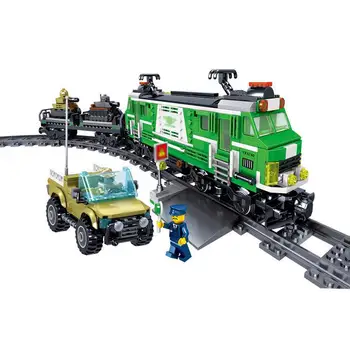 

Ql0311 Building Block bricks Train Series Transport Train Children's Puzzle Assembly Toy scan not eat