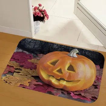 

Blood Footprint Bath Mat Door Pad Scary Horror Halloween Decoration Bathroom Floor Mat
