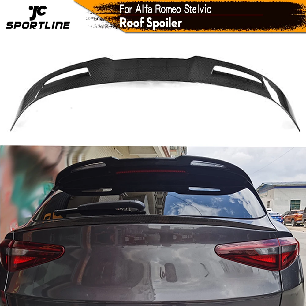 Спойлер на заднюю крышу окна из углеродного волокна для Alfa Romeo Stelvio Base Sport Ulitity TI