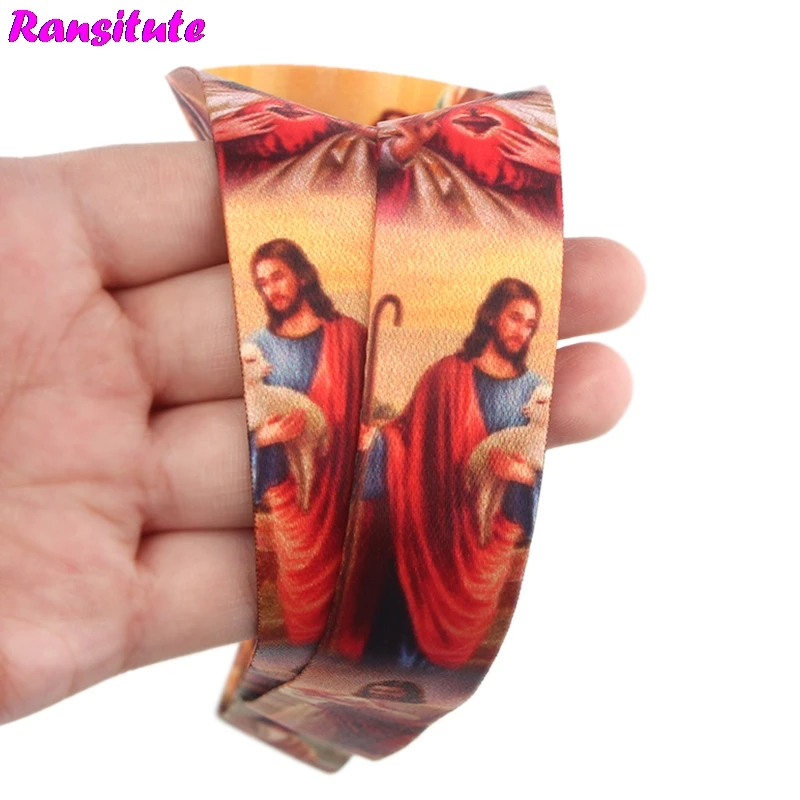 Ransitute Jesus ремешок для ключа ID карты мобильного телефона ремень/DIY шейный ремень Многофункциональный модный ремешок держатель значка R618
