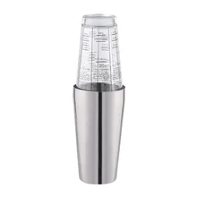 Kitchen Stainless Steel Accessories Bar Tools Mix Cocktail Shaker Gadget Portable Party Home Drinking Wine Measuring