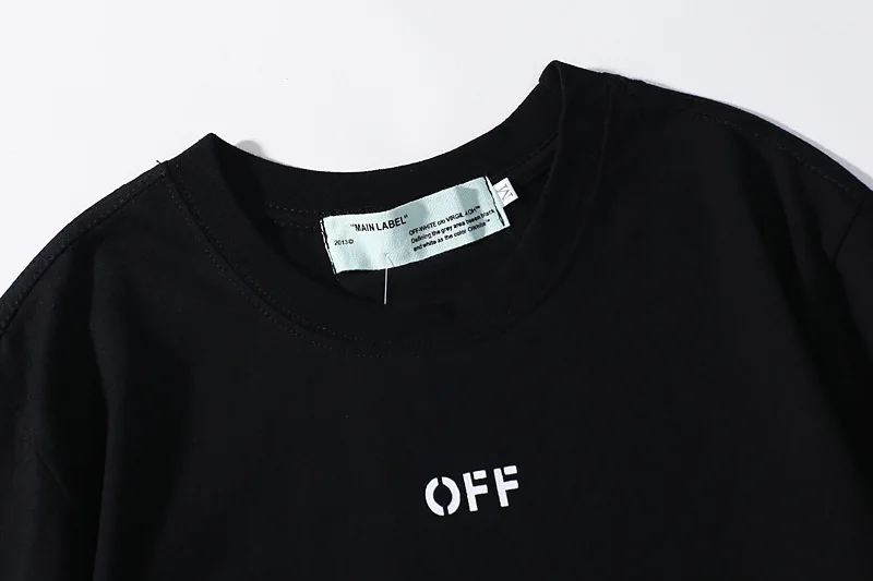 19SS OFF-WHITE OW Лето Новые брызги дудлы Тигр улица хип хоп Хлопок Свободные Пары Мужская футболка с коротким рукавом