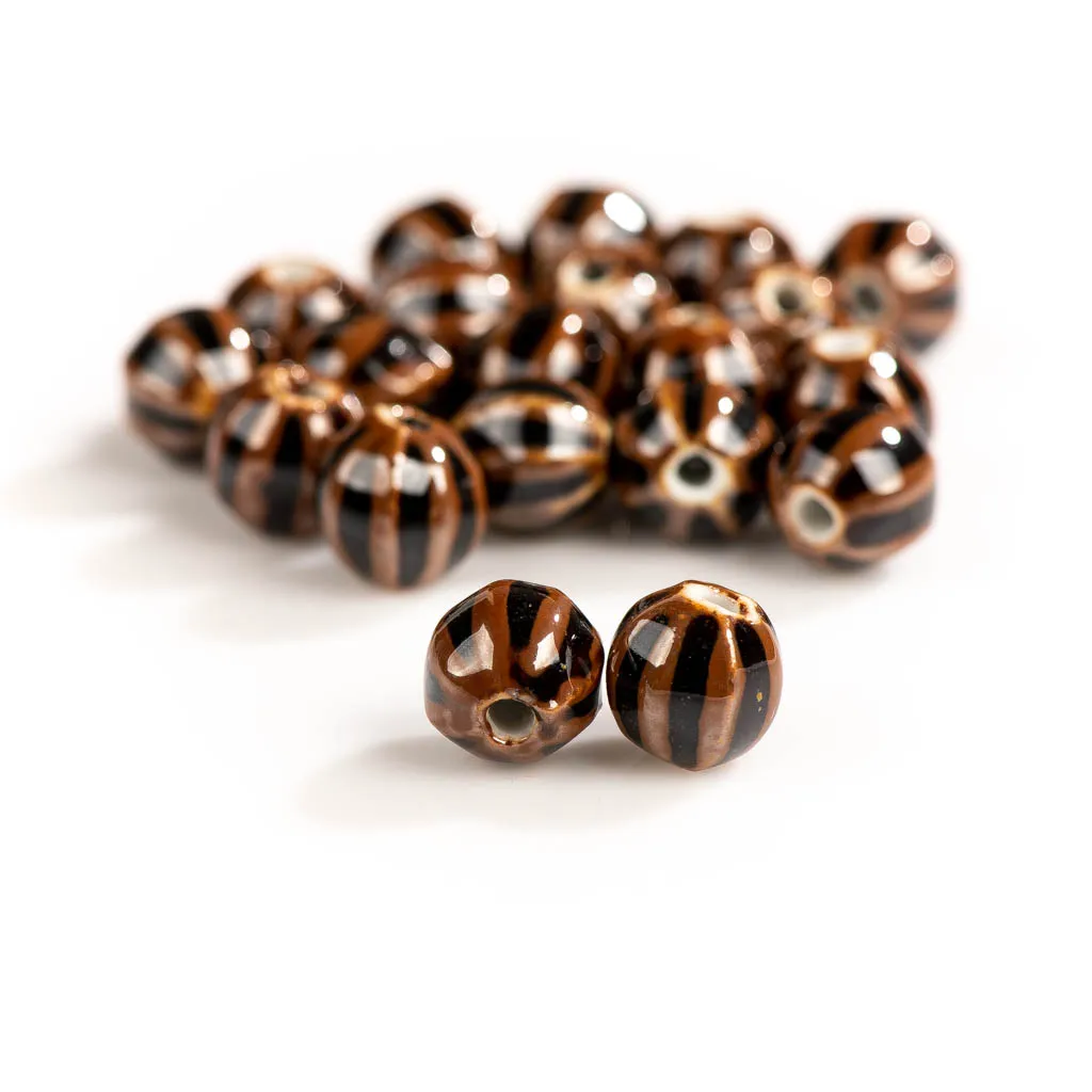Ceramic Beads Jewelry Accessories Small Watermelon Spherical Ceramic Beads DIY 11#20pcs