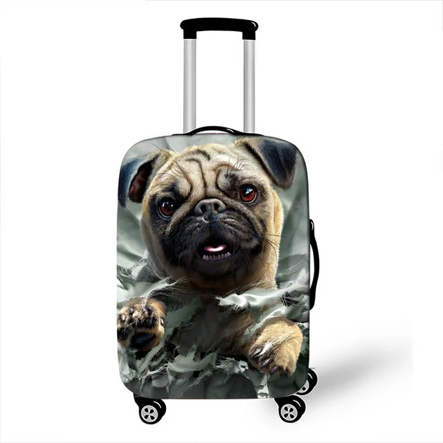 Аксессуары для путешествий милый чехол для багажа с кошкой, защитный чехол, водонепроницаемый эластичный плотный чемодан, пылезащитный чехол для багажника, подходит для 18-32 мкд XL - Цвет: 15