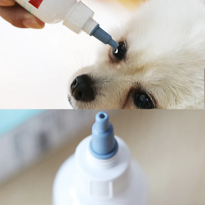 Уход за домашними животными Очищение глаз капли для собак и кошек слеза глаз пятновыводитель устраняет грязь глаз легко противовоспалительное бактерицидное