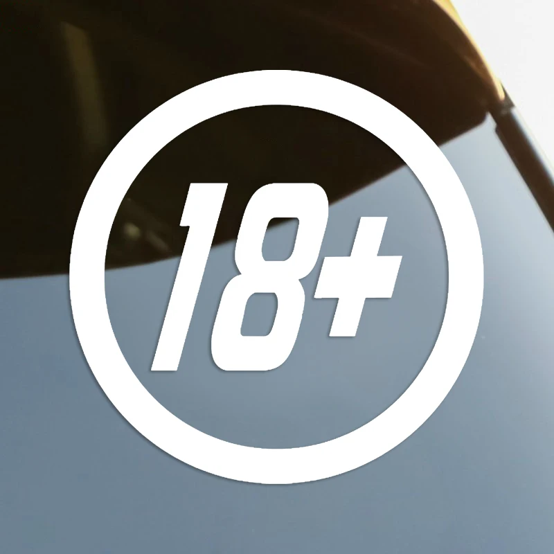 

18+ Die-Cut Vinyl Decal Car Sticker Waterproof Auto Decors on Car Body Bumper Rear Window Laptop Choose Size #S60741