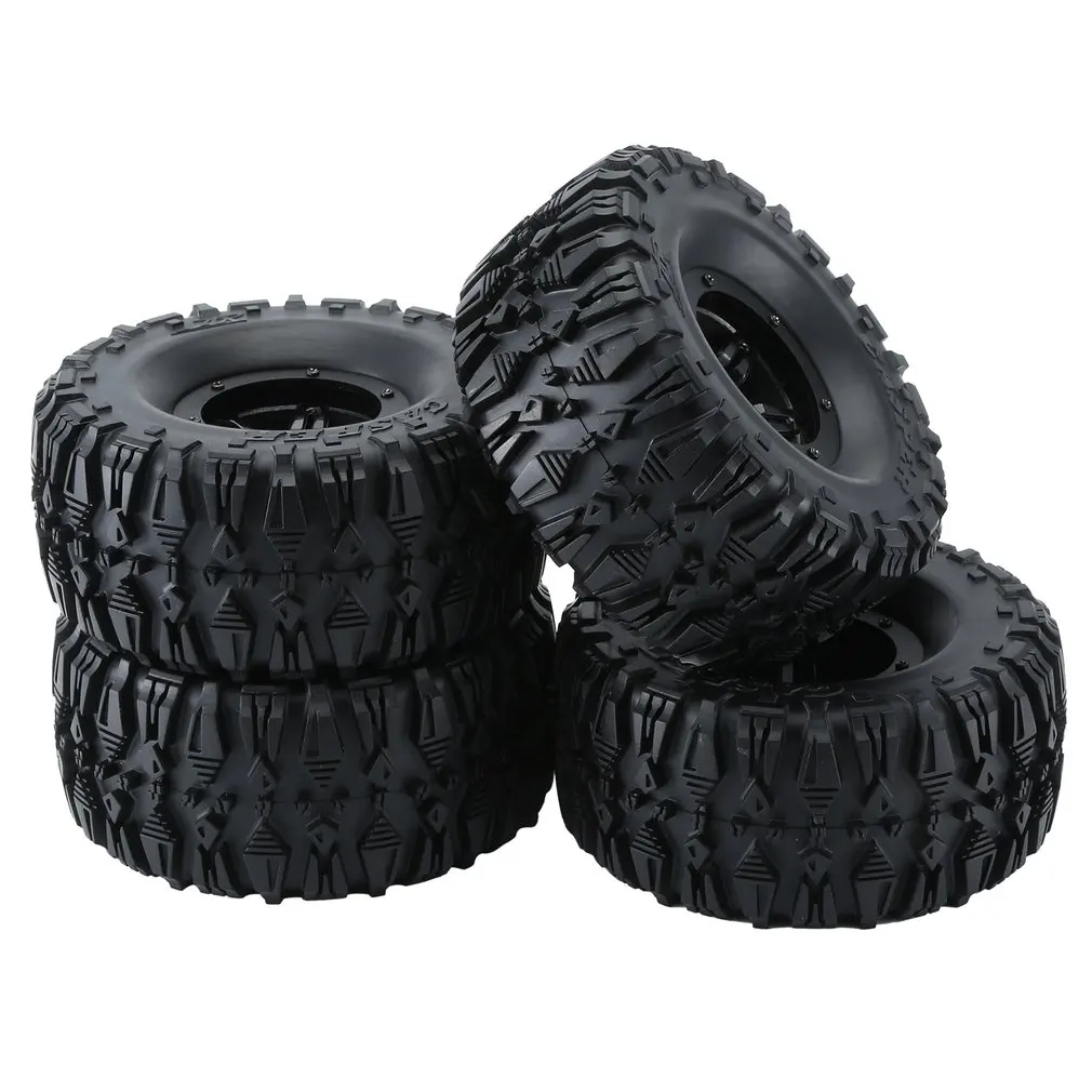 ax Black 4 шт. 2,2 дюйма резиновые шины пневматические шины 135/62 топор фонарь протектора автомобиля набор для RC Рок Гусеничный пульт дистанционного управления автомобильные шины - Цвет: ax Black