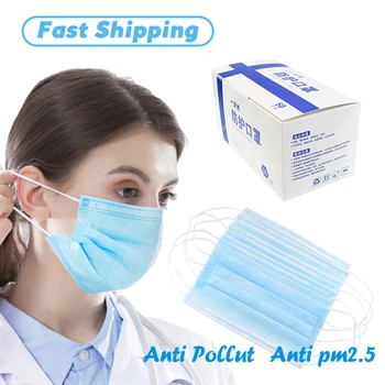 

50pcs Mouth Mask Mask Mouth Covers Single-use Mask Earloop Protection Korean Antibacterial Face Mask