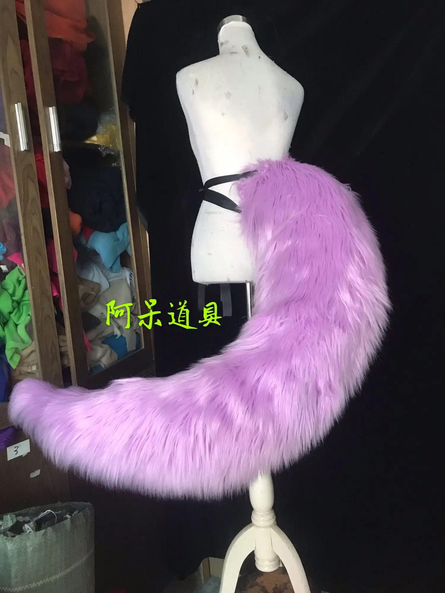 tail 100cm По индивидуальному заказу! Костюм для косплея в стиле аррыцари Прованса, полный комплект с париком и хвостом, карнавальные костюмы на Хэллоуин для женщин - Цвет: tail 100cm