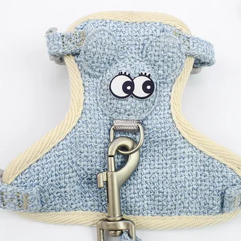 

Pet Cat Harnesses Vest Soft Mesh Chest Strap Puppy Kitten Vest Walking Lead Leash Harness For Small Medium Cat Pet Supplies