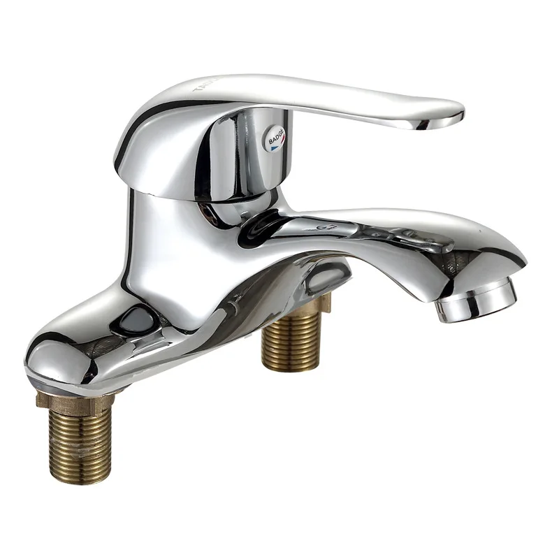 

Tao guo Basin Single Handle Two-hole Mixing Valve Duplex Vintage Wash Basin Hot And Cold Faucet shen da si Bivalent 3-hole