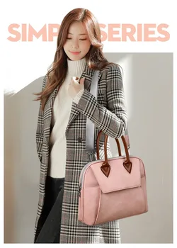 

Handbag Computer Bag New Business Briefcase Fashion Shoulder Bag Large Capacity Notebook Bag Women's Leather Bag Handbag