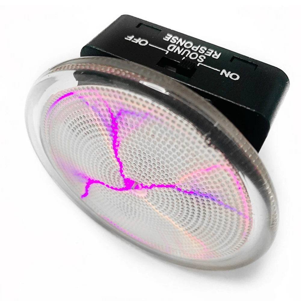 pink Plasmas диск со звуковым управлением светодиодный мини-плазменный диск с датчиком освещения вечерние пластины для домашнего декора MJJ88 - Цвет: pink
