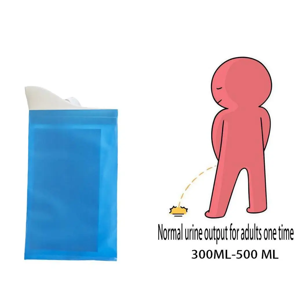 1/4/8pcs Unisex Outdoor Travel Vehicle Emergency Urine Bag Portable