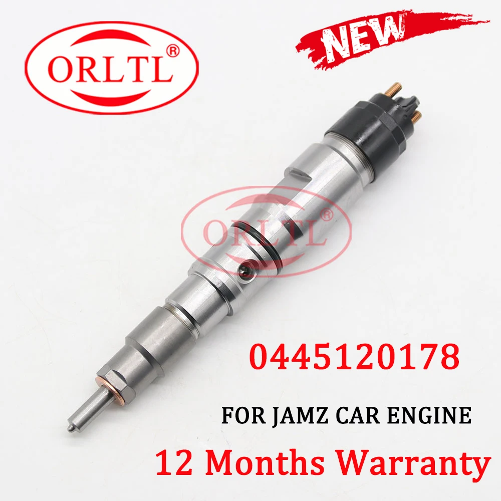 

ORLTL 0445120178 Common Rail Diesel Injector 0 445 120 178 Bico Fuel Injector Nozzle 0445 120 178 for Bosch JAMZ