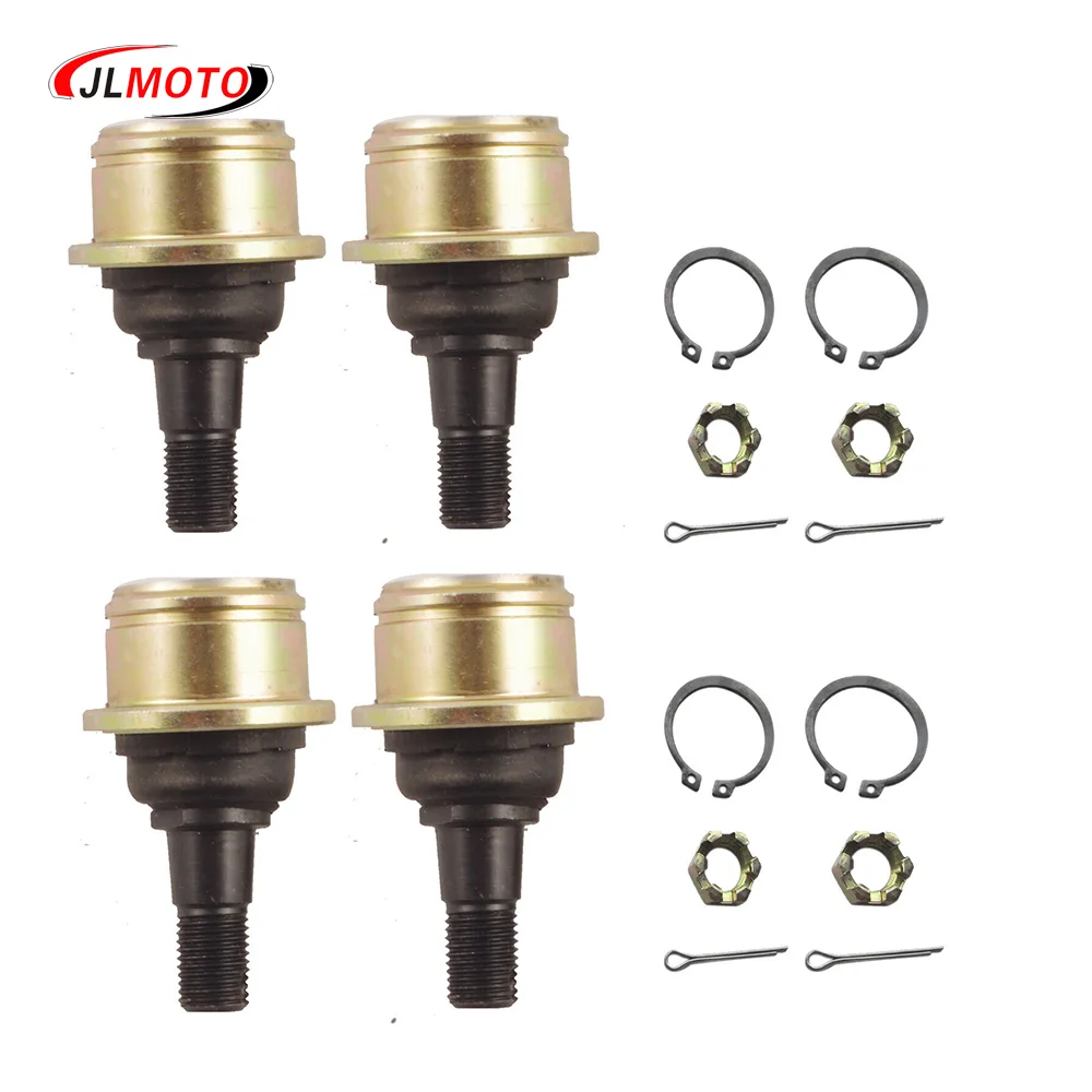 4PCS M12 Upper and Lower Ball Joints Fit For Swing Arm Suspension Yamaha ATV RHINO BRUIN 350 450 700 Rhino YXR700 2008 - 2013 4pcs upper