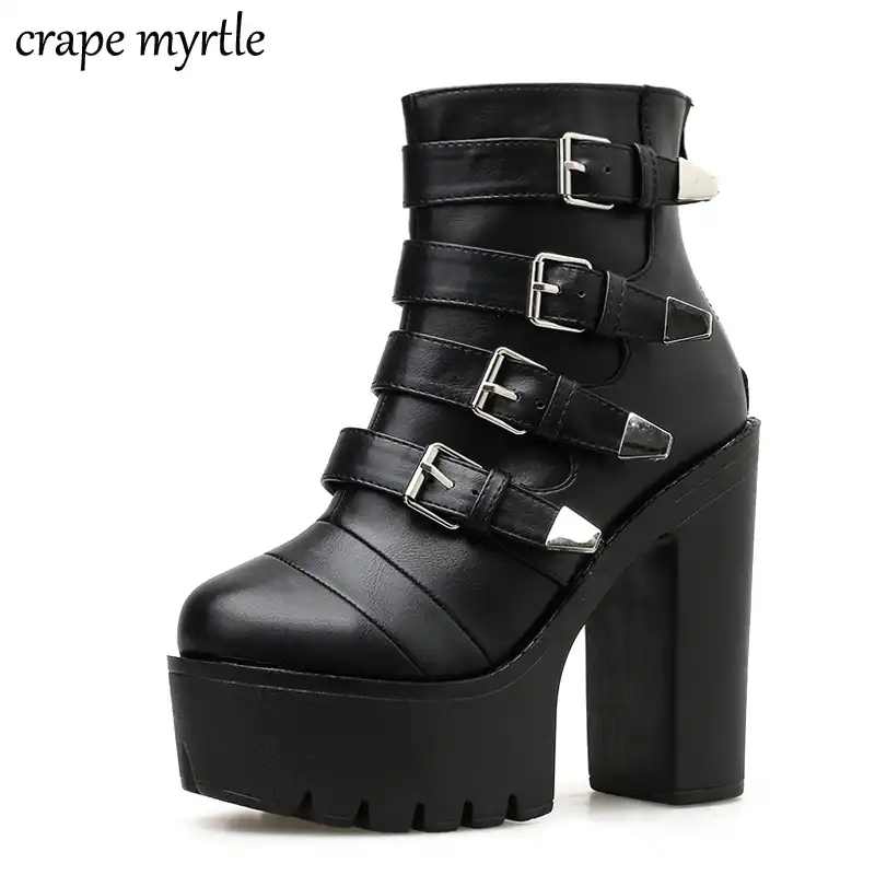 womens block heel ankle boots