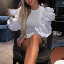 #Special Offers Women Fashion Knitted Sweater Autumn Designer Puff Long Sleeve Jumper Office Ladies Tops Black Causal Knitwear African Pullovers #Special Offers Women Fashion Knitted Sweater Autumn Designer Puff Long Sleeve Jumper Office Ladies Tops Black Causal Knitwear African Pullovers