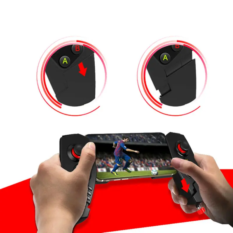 IPEGA PG-9055, телескопический беспроводной игровой контроллер Bluetooth 3,0, геймпад для ПК, iOS, Android, планшетного ПК, смартфона, IPEGA, геймпад
