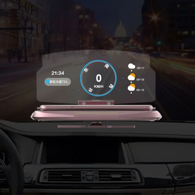 Кронштейн HUD, Держатель Для проекционного дисплея, крепление для мобильного gps-отражателя A0NE