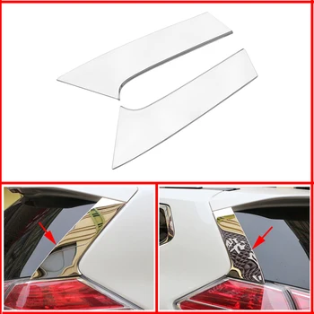 

Zlord 2Pcs/Set Car Rear Window Side Wing Cover Trim Sticker for Nissan X-Trail Xtrail T32 2013 - 2016 Auto Exterior Accessories