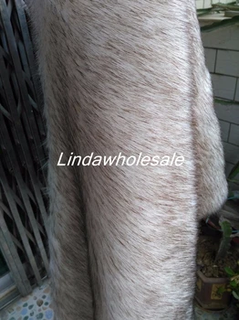

Super Soft imitation fox fur plush fabric,3-4cm ,white coloer dye tip felt cloth,170cm*50cm/PCS