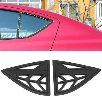 

Plastic Black Rear Window Louver Shutter Cover Trim 2pcs for Nissan Sunny N17 2011-2016 Car Accessories