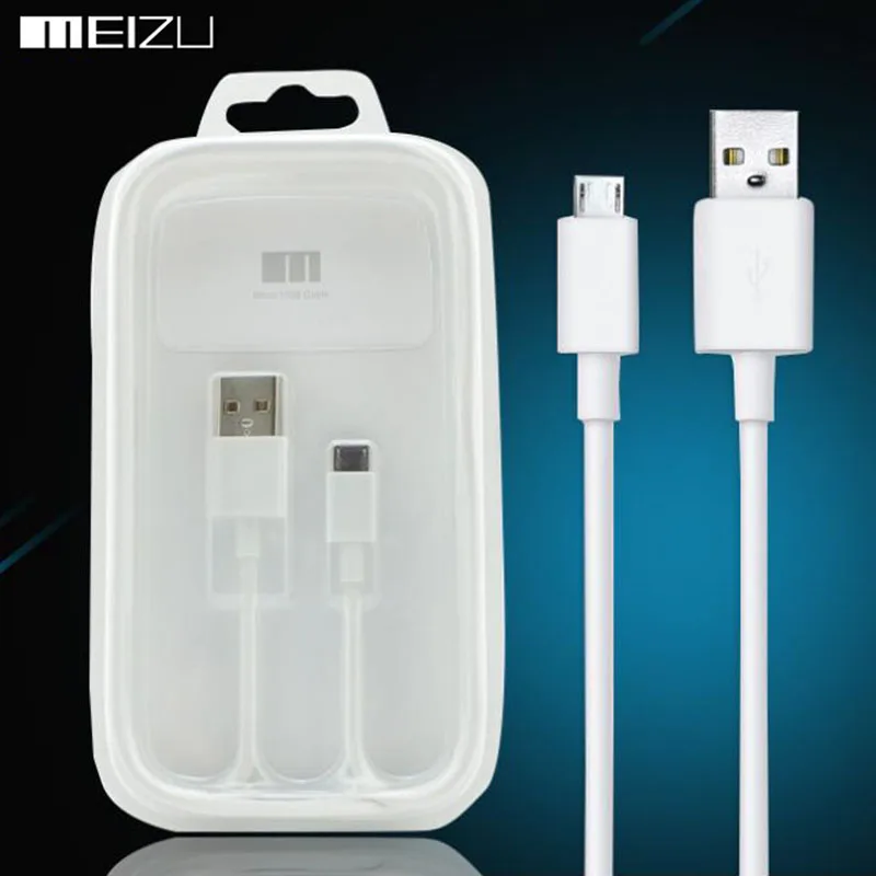 Meizu Micro USB кабель 100 см линия передачи данных оригинальный Mei zu 2A Быстрая зарядка