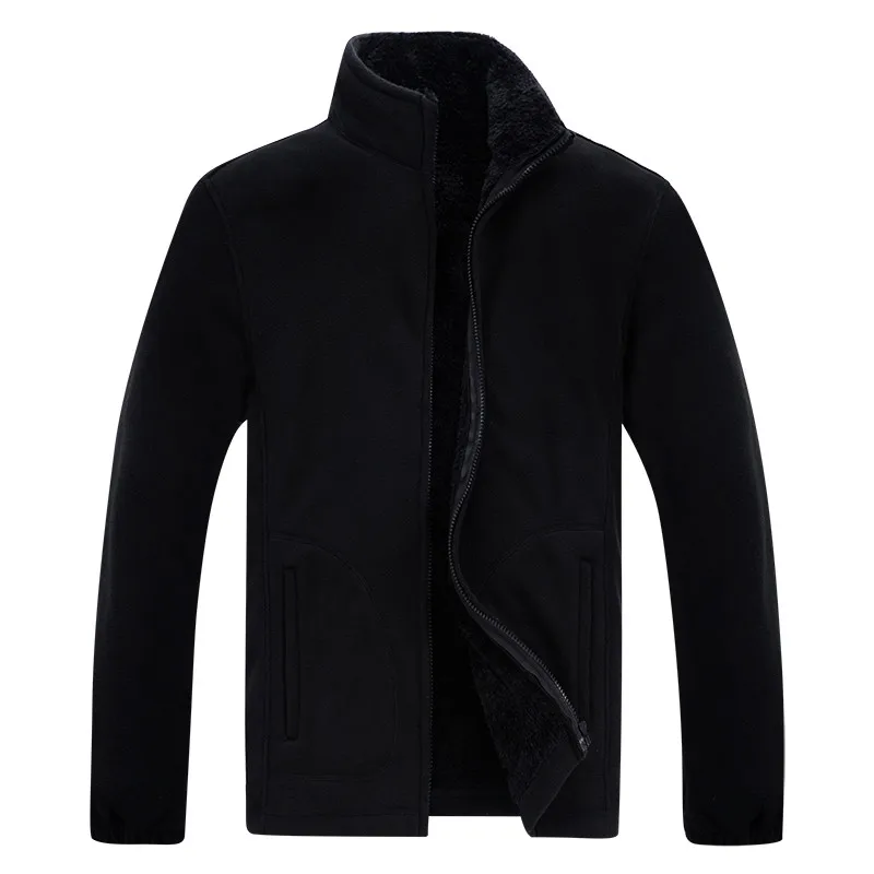 

2019 Winter Jacket Men Soft Shell Fleece Warm Army Green Men Windbreaker Black Plus Size XL~5XL 8XL Coats Male