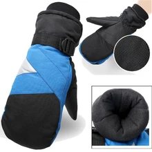 SJ-MAURIE, мужские лыжные перчатки, зимние, водонепроницаемые, теплые, полный палец, перчатки для спорта на открытом воздухе, сноуборда, катания на лыжах