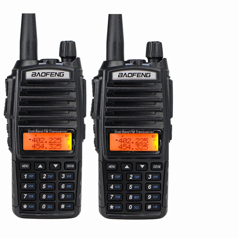 2 шт. Baofeng UV-82 рация+ NA771 Антенна UHF VHF Двухдиапазонная двухсторонняя радио UV 82 Dual PTT Woki Toki CB радиостанция - Цвет: 5W Black
