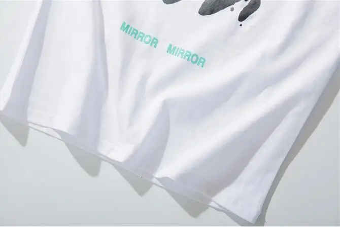 Новинка Off-White OW косая полоска унисекс пара влюбленных моделей хлопок Мода Круглый вырез короткий рукав Футболка