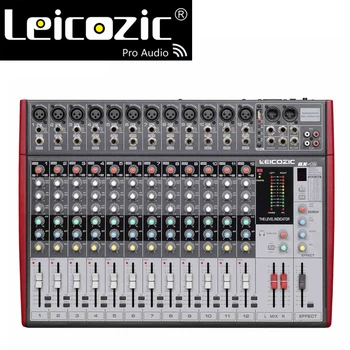 

Leicozic 12-channel Professional audio mixer BX-12 audio mixing console digital mixing console effects processor USB DJ Mixer