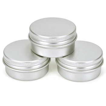 

New-40Pcs 20Ml Cans Aluminum Cans Spiral Cover Round Cans Storage Container