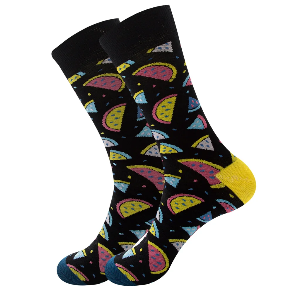 Vibrant Geometric Chess Pattern Cotton Socks - Colorful & Fun Gift