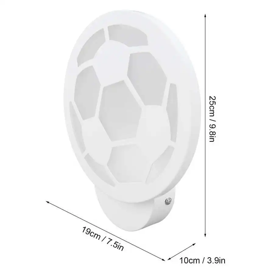 12W LED Wall Lamp Creative Football Shape Indoor Lighting Home Bedroom Living Room Decoration Interior Wall Light AC85-265V wall sconces for living room