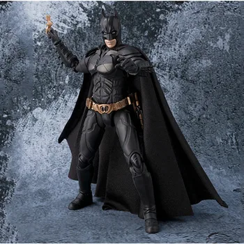 

15cm Shf Dark Knight Batman Assembly Action Figures Movable Joints Face Change High Quality Figure Colection Toys Anime Models