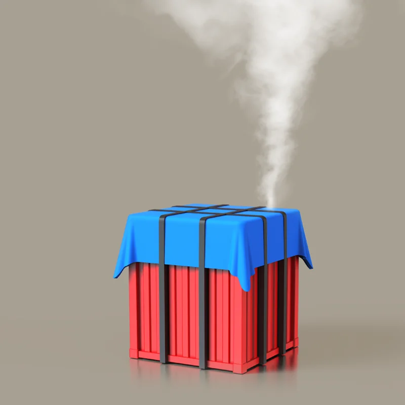 Креативный увлажнитель воздуха PUBG Airdrop Box аромадиффузор мини USB ультразвуковой