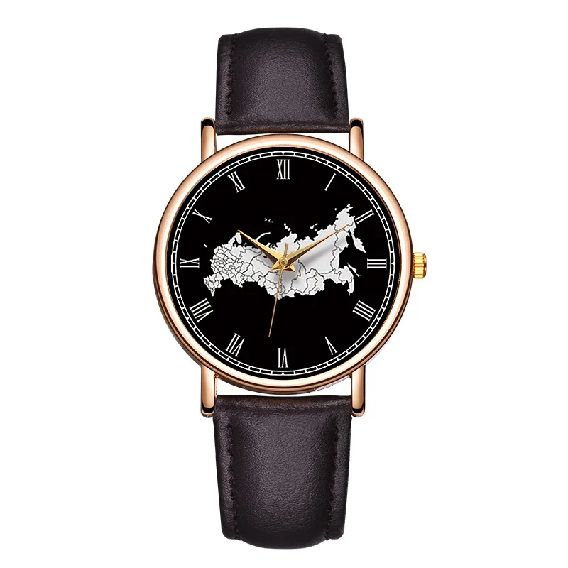 Men Women Creative Watch 2020 New Design Leather Band Quartz Wristwatch Ladies Roman Numerals Dial Clock Gift Zegarek Damski Men Women Creative Watch 2020 New Design Leather Band Quartz Wristwatch Ladies Roman Numerals Dial Clock Gift Zegarek Damski