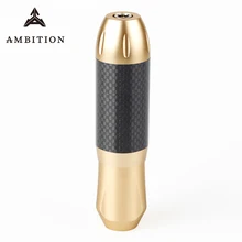 Ambition тату ручка машина бесщеточный двигатель 10V10000rpm глубина хода 3,5 мм углеродное волокно сплайсинга дизайн татуировки пистолет для мастера