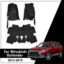 Авто кожаные ковры напольные LHD автомобильные коврики для Mitsubishi Outlander 5 мест 2013