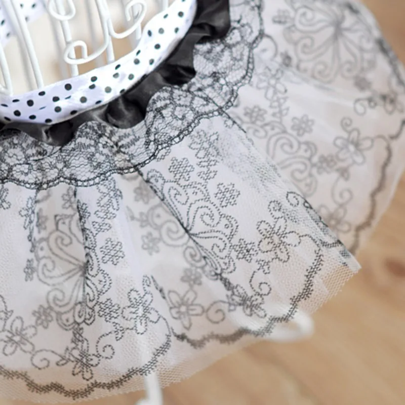 Милая Кружевная юбка принцессы с изображением щенка Юбка пачка в стиле ретро