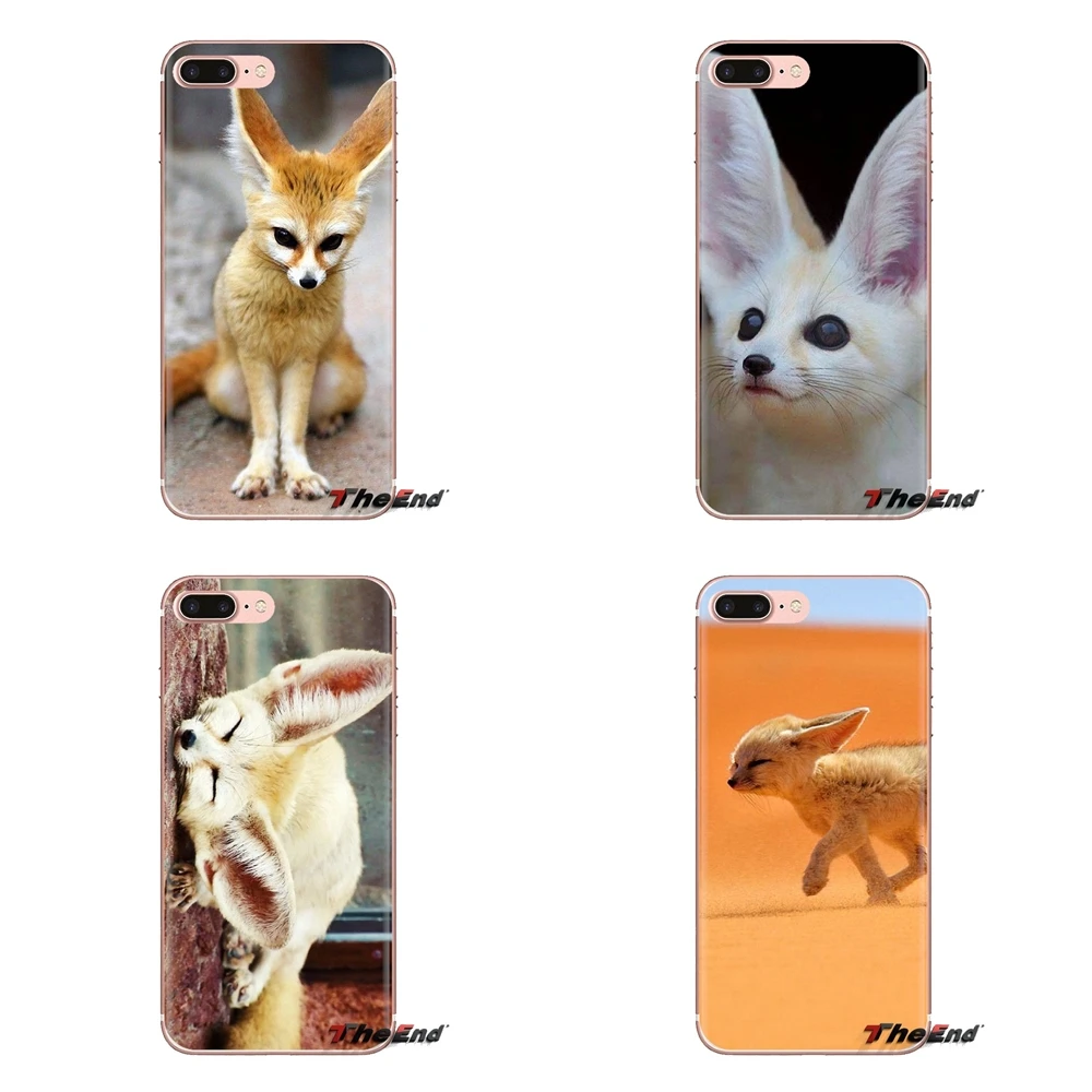 For Samsung Galaxy J1 J2 J3 J4 J5 J6 J7 J8 Plus 2018 Prime 2015 2016 2017 Transparent Soft Covers Vulpes zerda Fennec Fox Sahara |